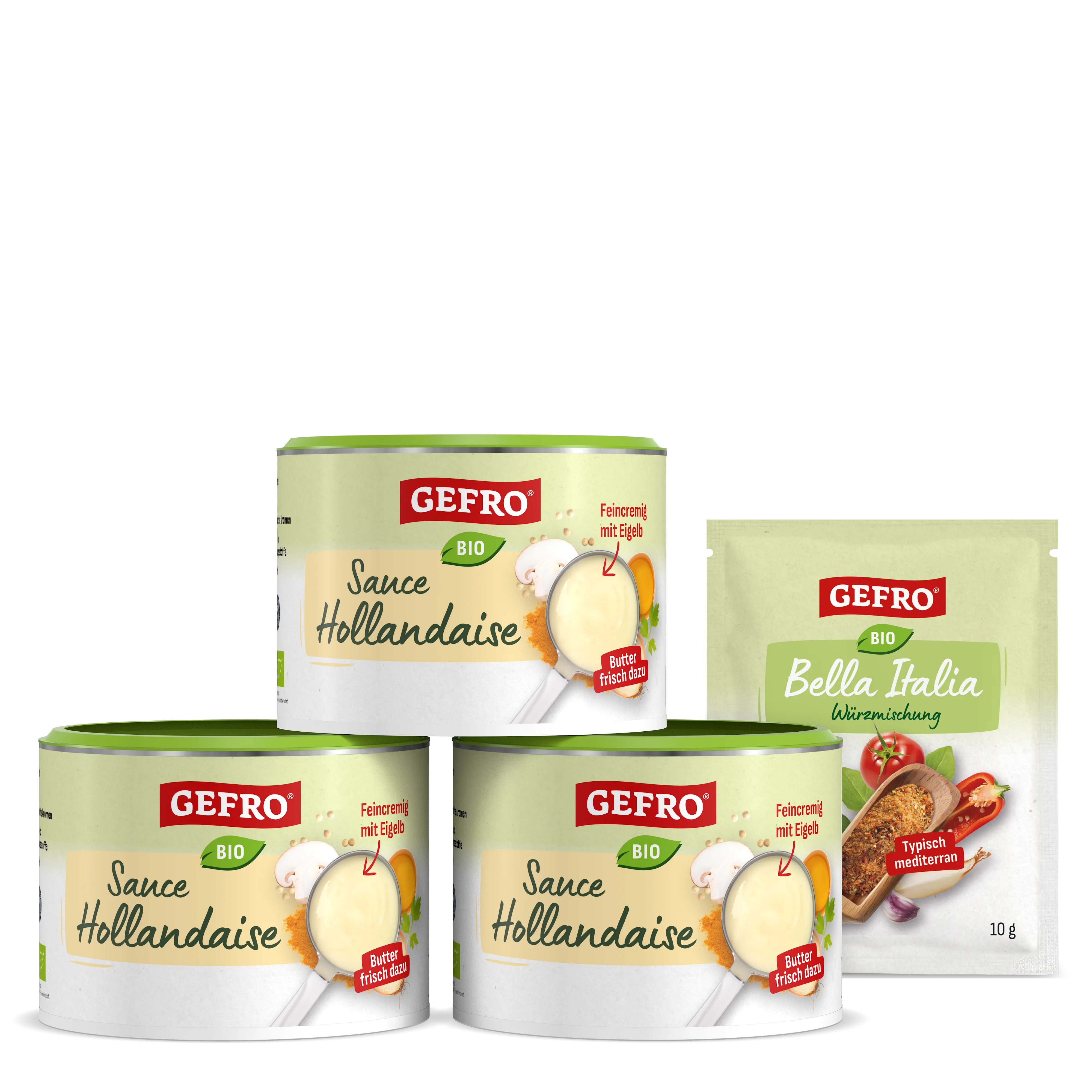 Bio Sauce Hollandaise 3er Set + 10g Bella Italia