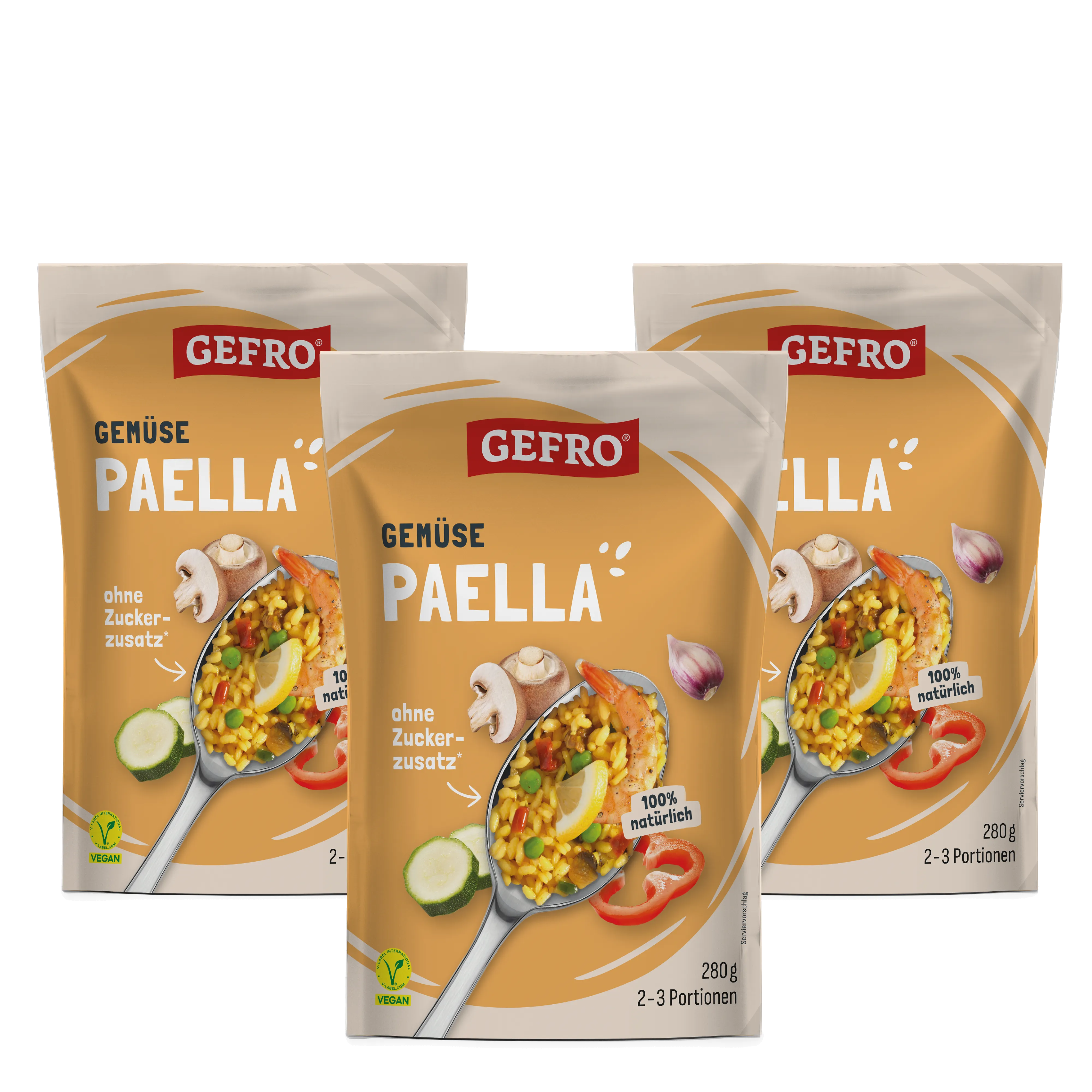 Gemüse Paella Reisspezialität 3er Set